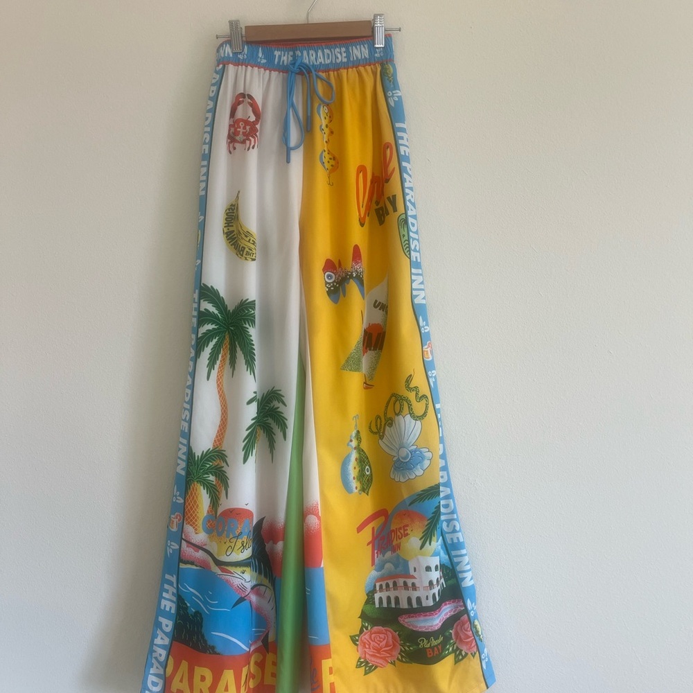 Colorful Tropical Print Women's Jumpsuit - Picture 8 of 13